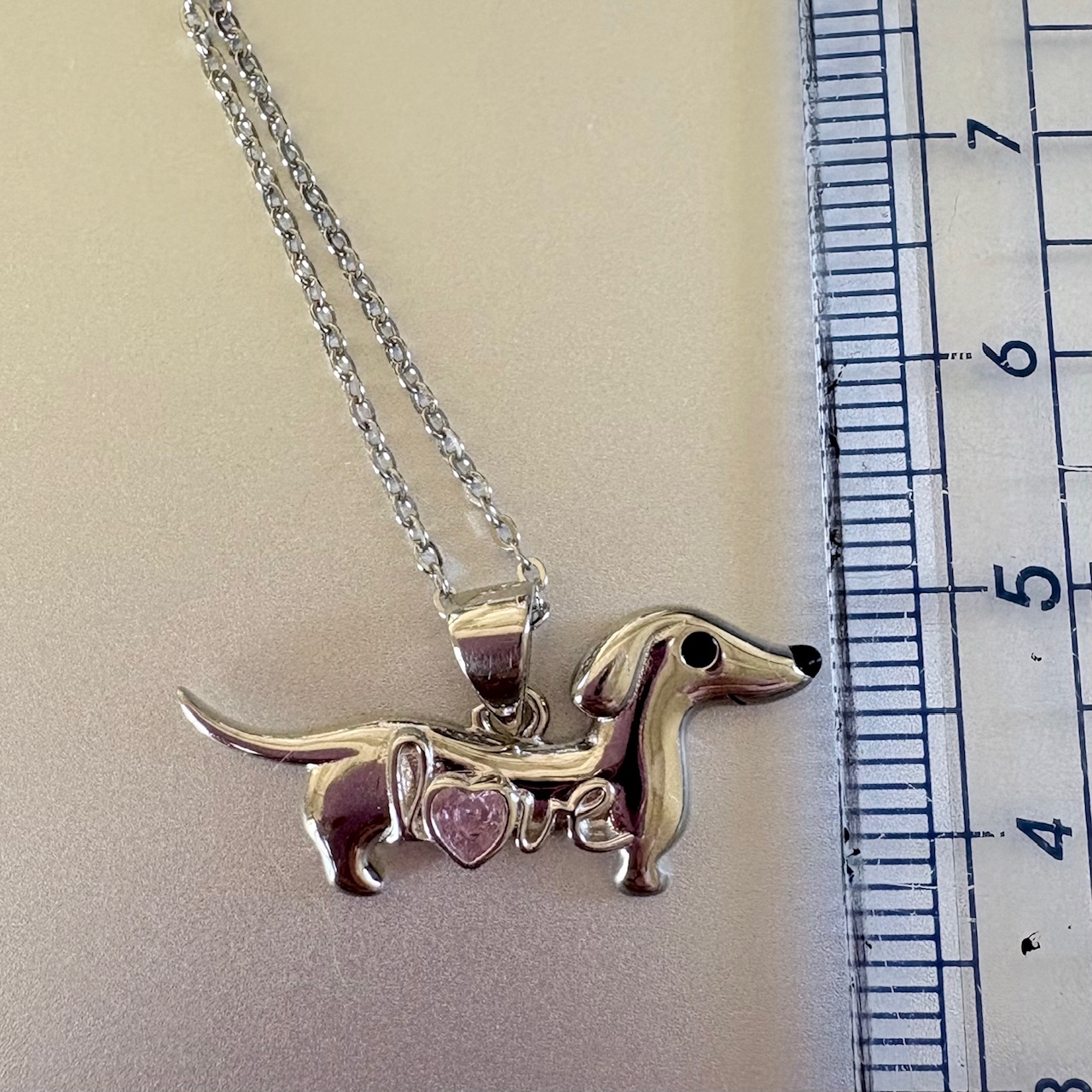 pendentif teckel chaine 3