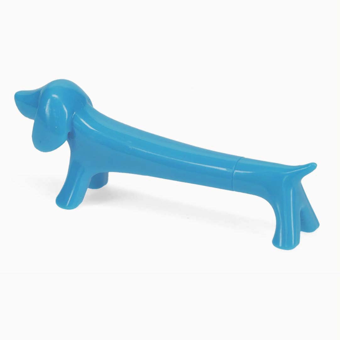 stylo bleu forme teckel 2