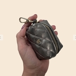 sac crottes bronze dans la main