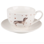 tasse et sous-tasse teckel 1