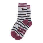 Chaussettes femme en bambou motifs teckels 1-5