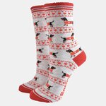 Chaussettes femme en bambou motifs teckels 13-1