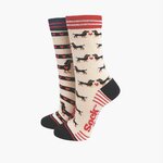 Chaussettes femme en bambou motifs teckels