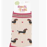 chaussettes en bambou teckels