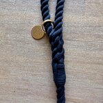 laisse torsade noir 13-2