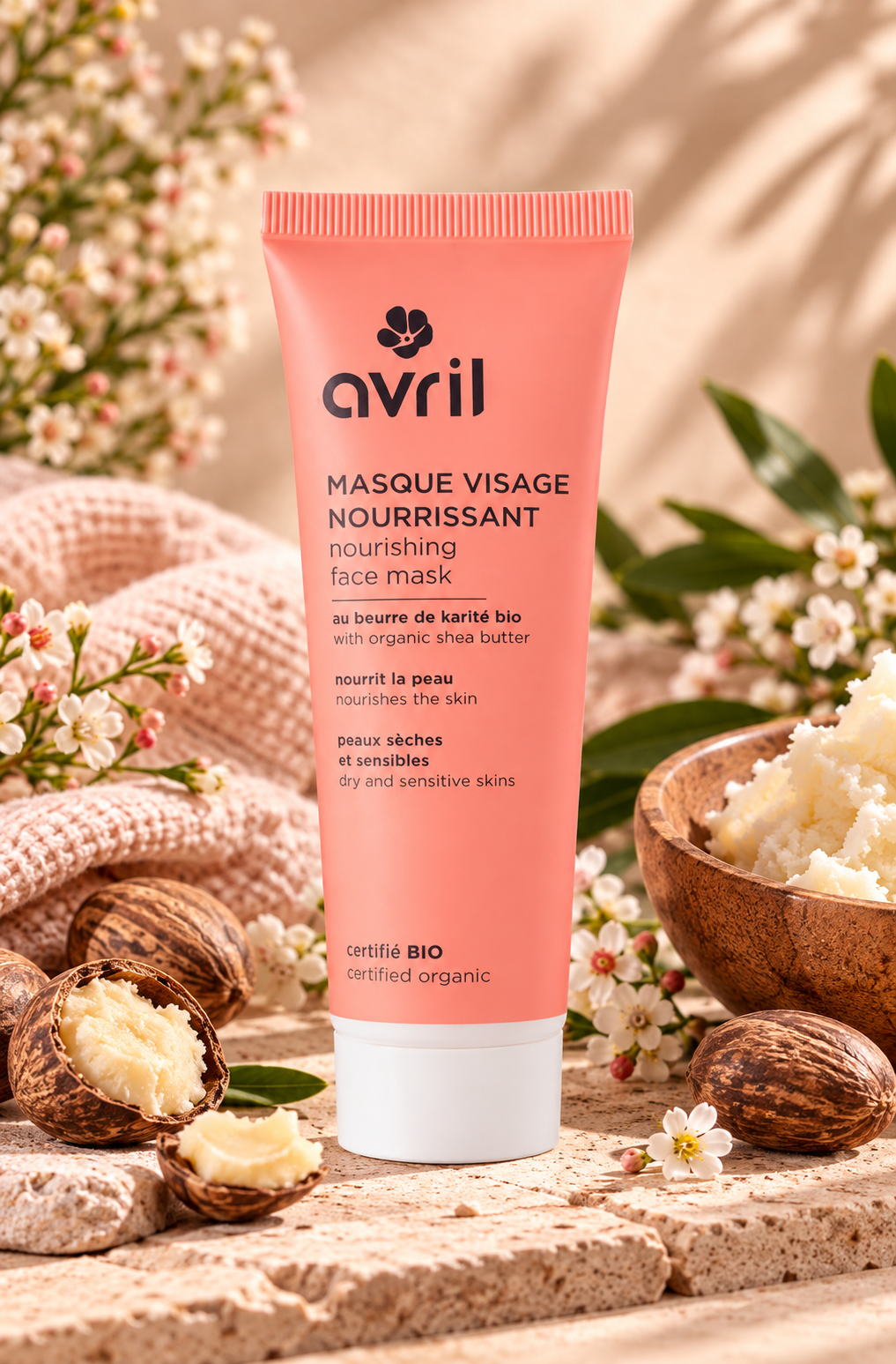 Masque visage nourrissant au karité