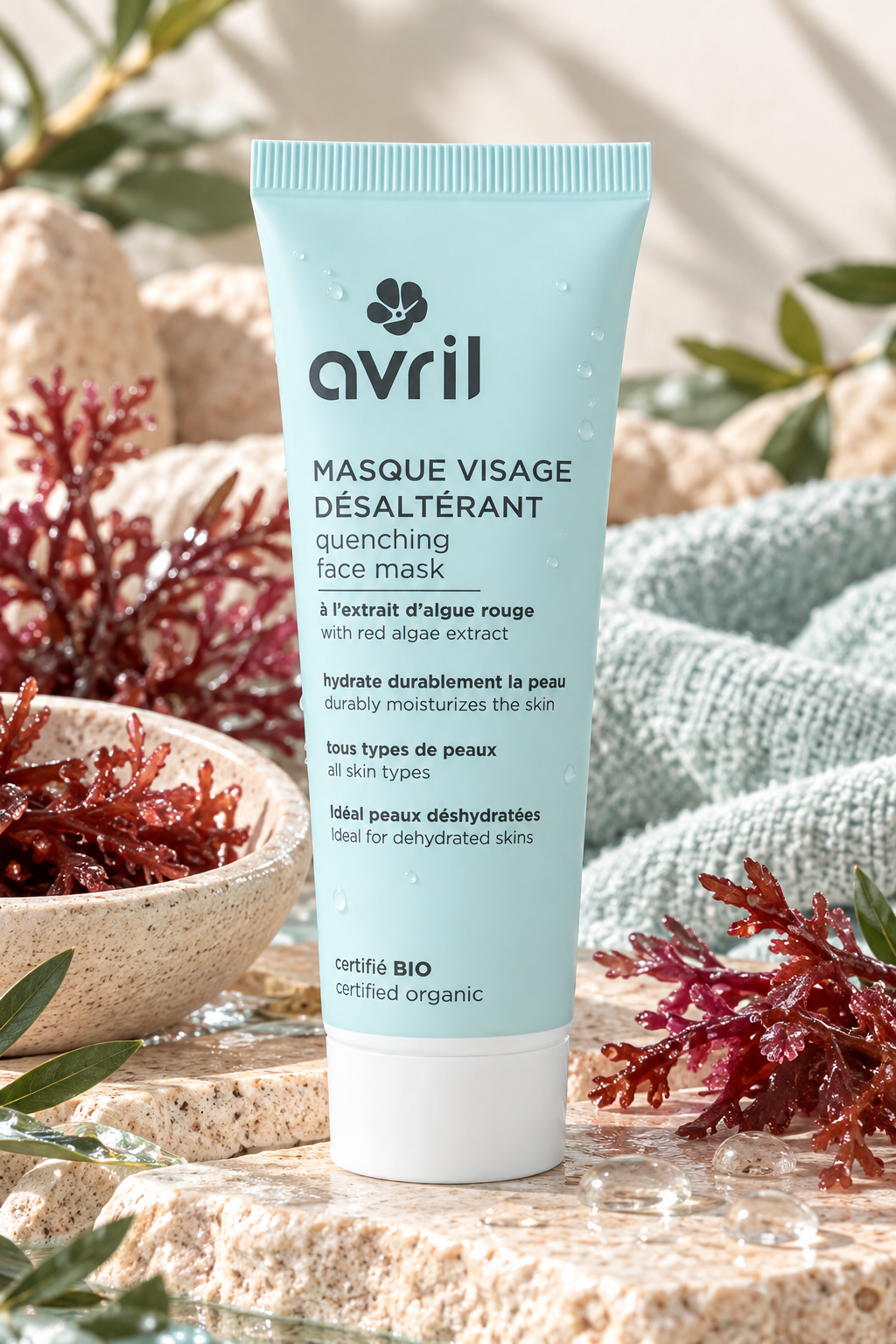 Masque visage à l’algue rouge