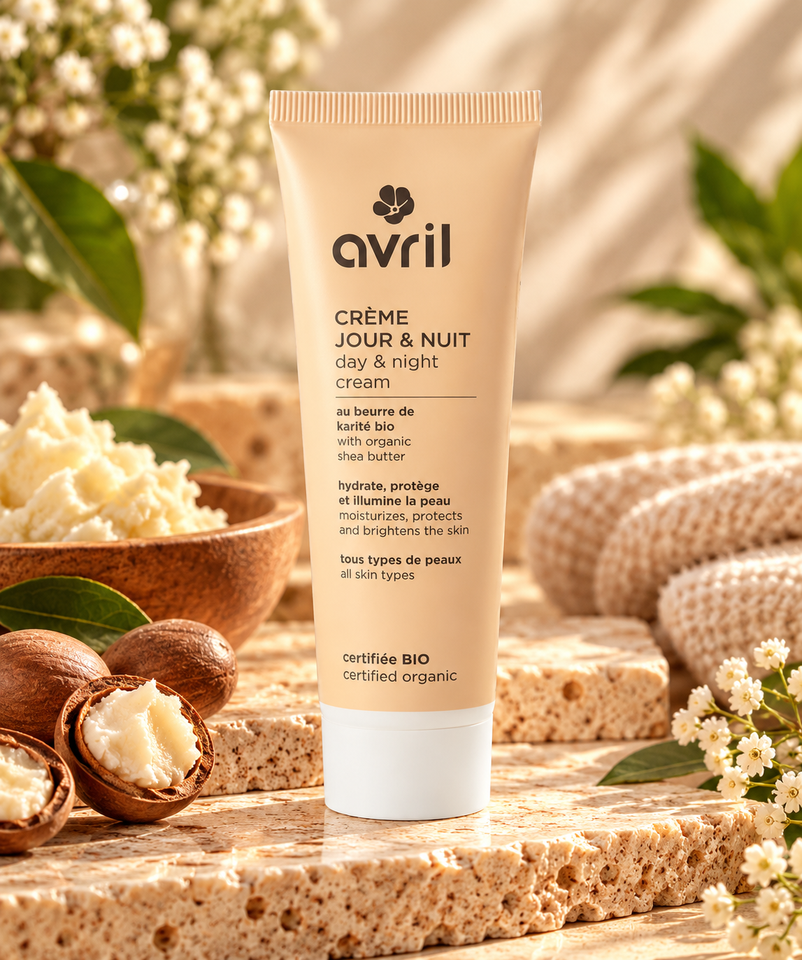 Crème Avril au beurre de karité naturel