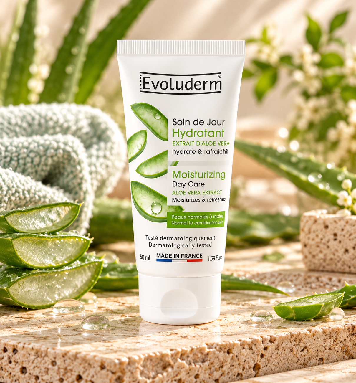 Soin hydratant à l’aloe vera