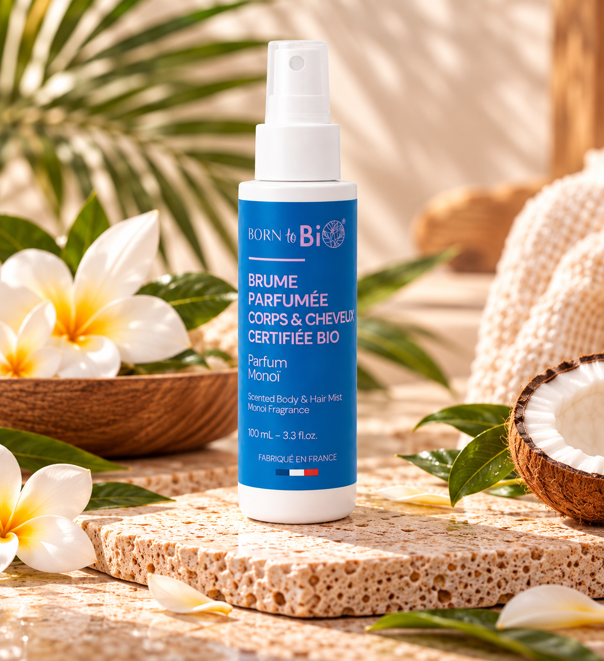 Brume Monoï, fraîcheur tropicale