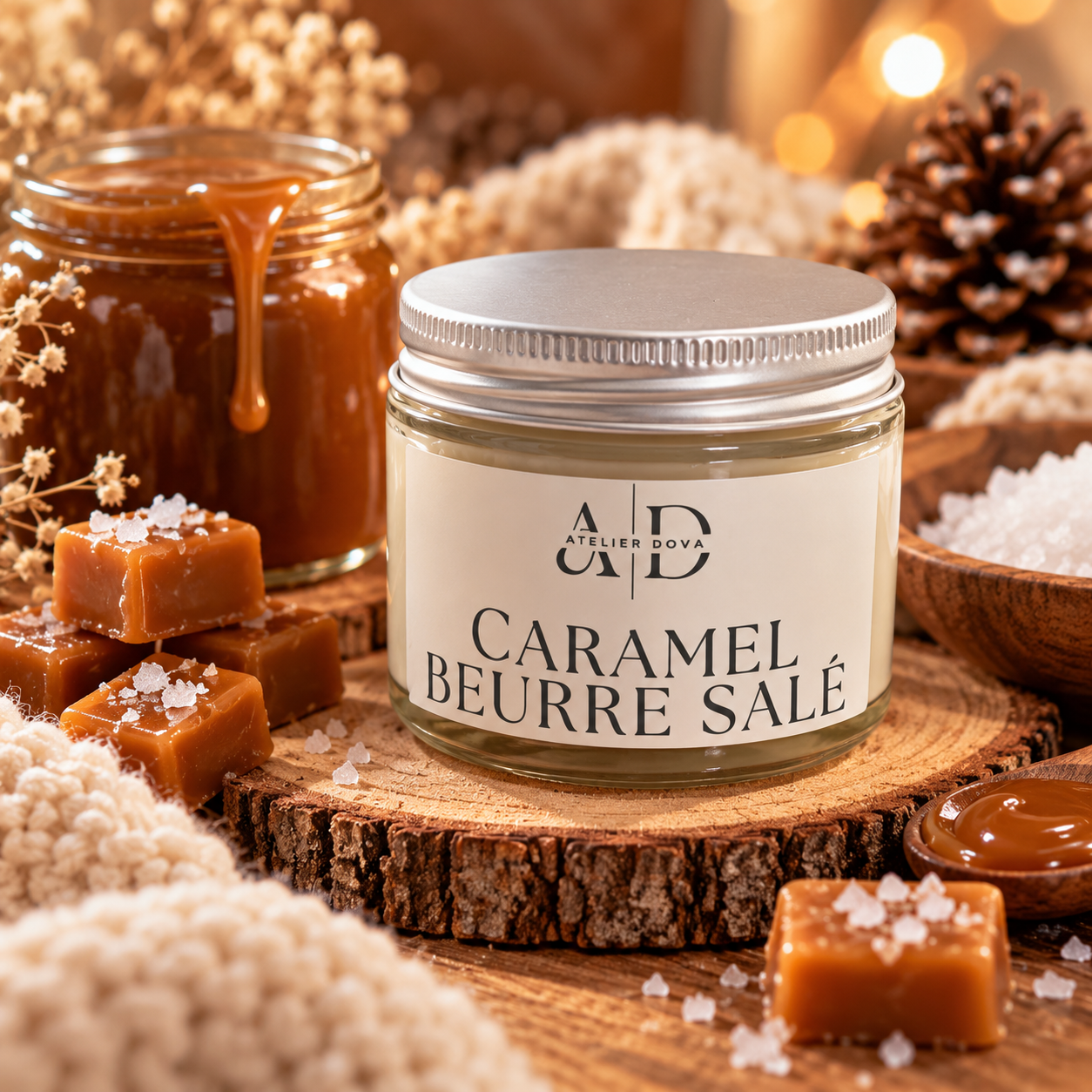 Bougie caramel beurre salé уютant