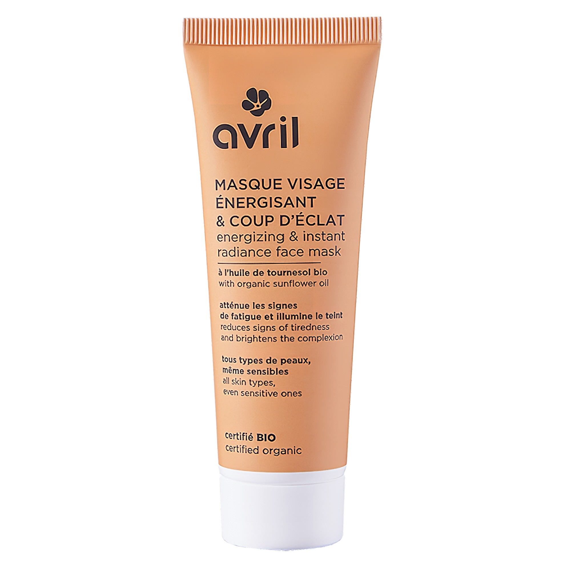 Masque visage energisant et coup déclat
