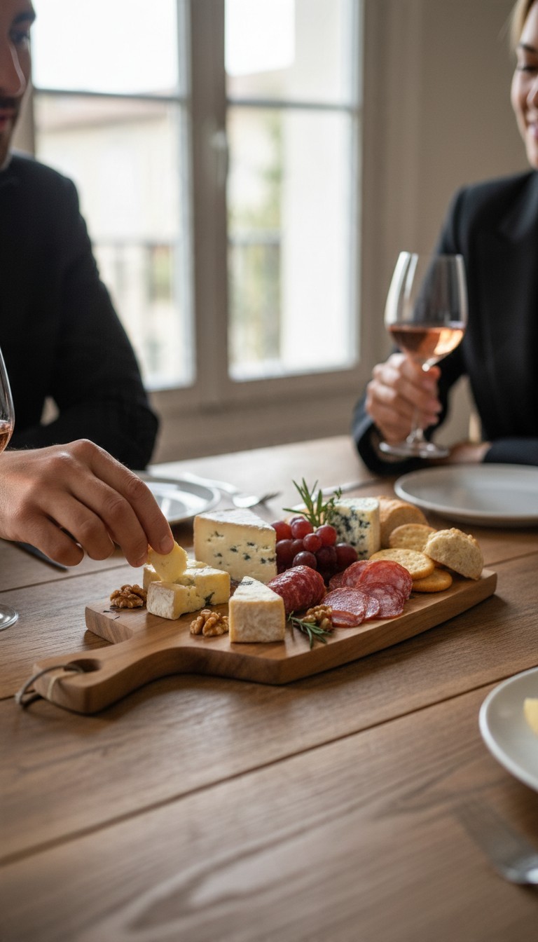 planche à apéro en chêne et gravure humoristique