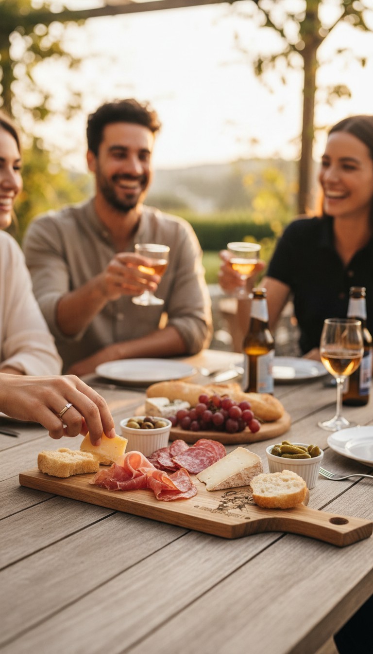 planche apéro humoristique en chêne