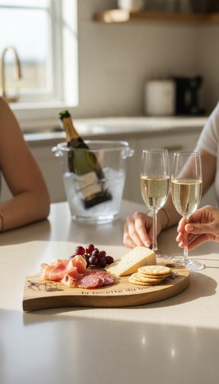 Planche de présentation en chêne champagne