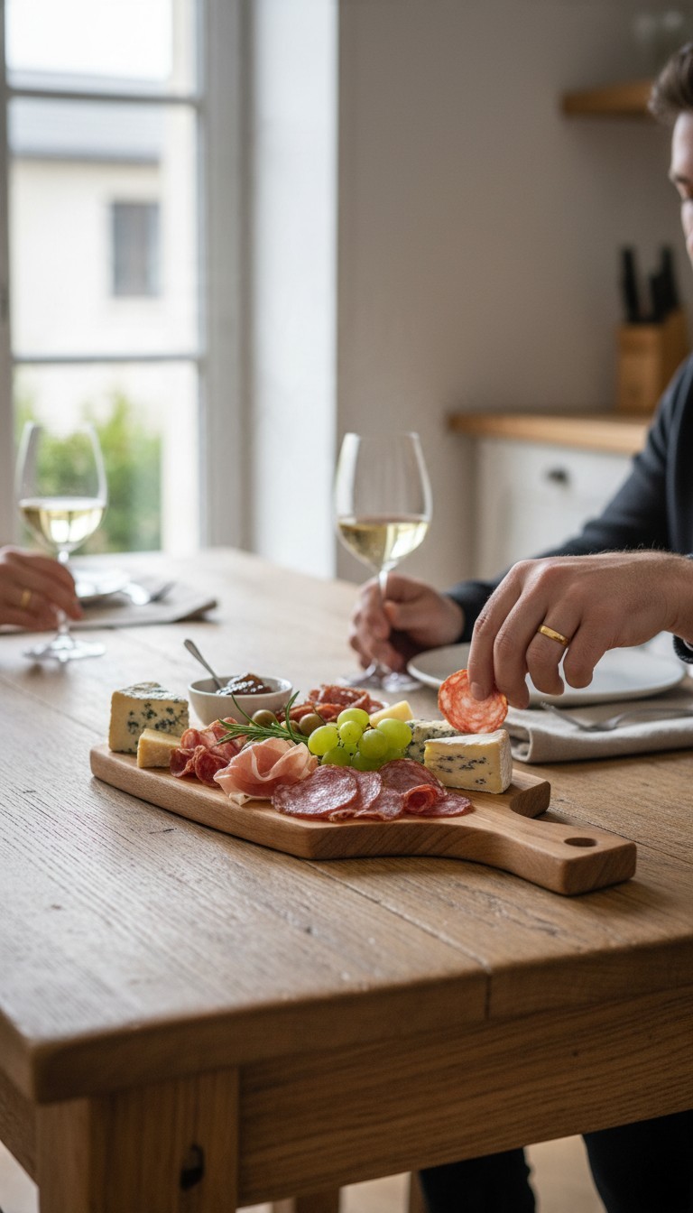 planche de présentation en chêne