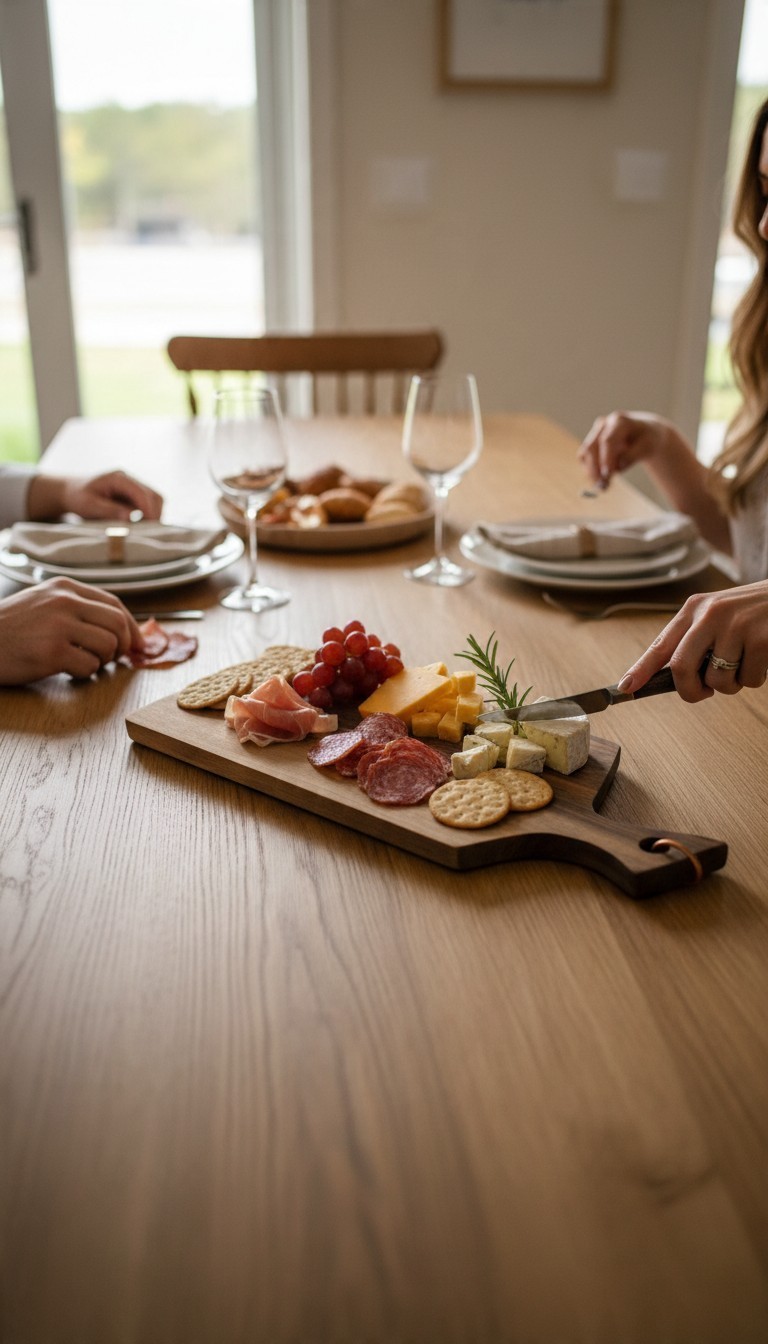 planche à découper en noyer forme bouteille