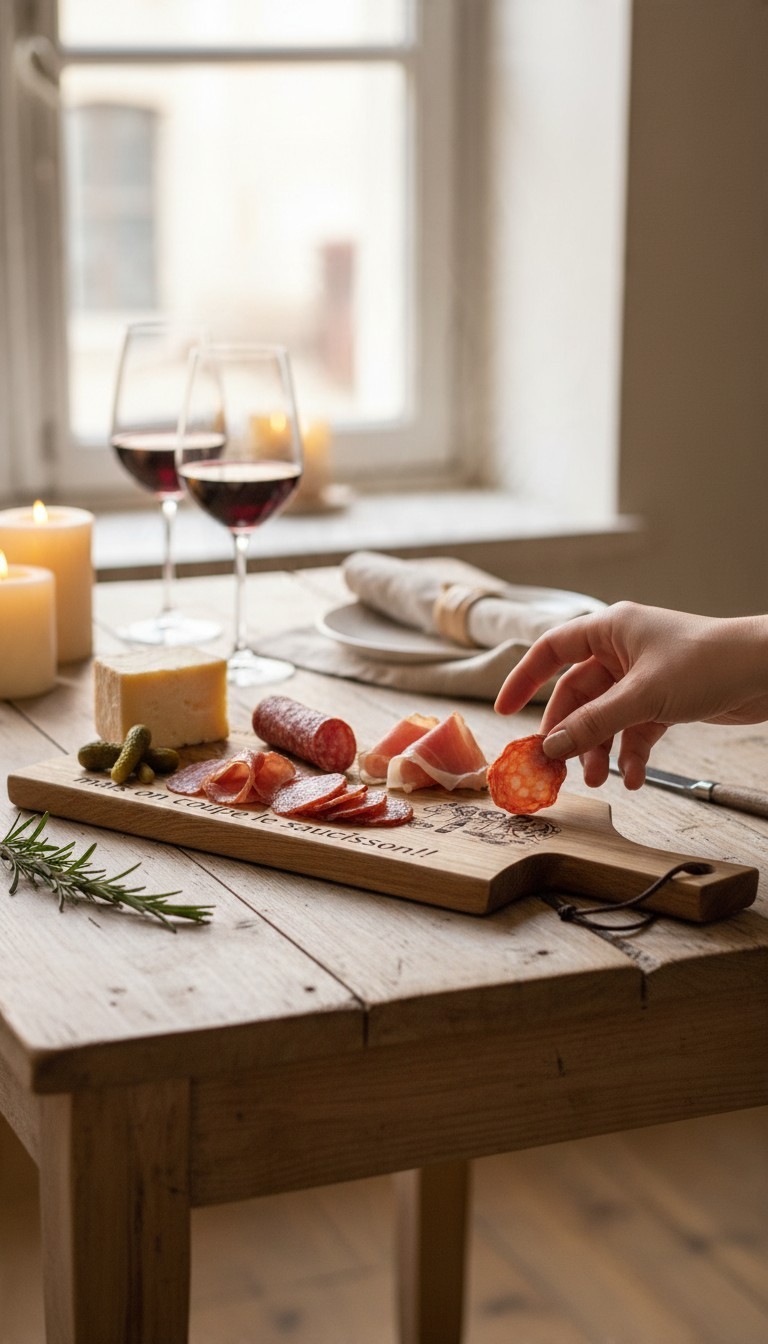 planche en chêne pour un apéro réussi