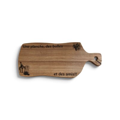 planche en chêne de forme originale