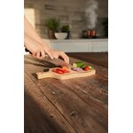 planche à découper artisanale en bois naturel chêne, hêtre et noyer