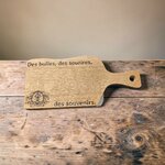planche apéritive en chêne