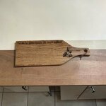 planche en chêne gravée tu es le saucisson de mon apéro