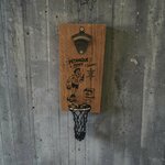 décapsuleur mural en chêne pétanquefanny