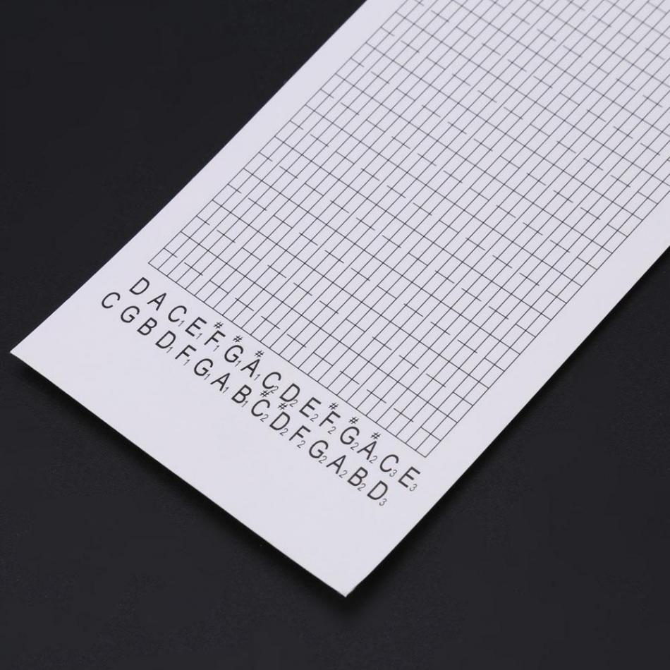 Papier vierge - Blank strips - boîte à musique - music box