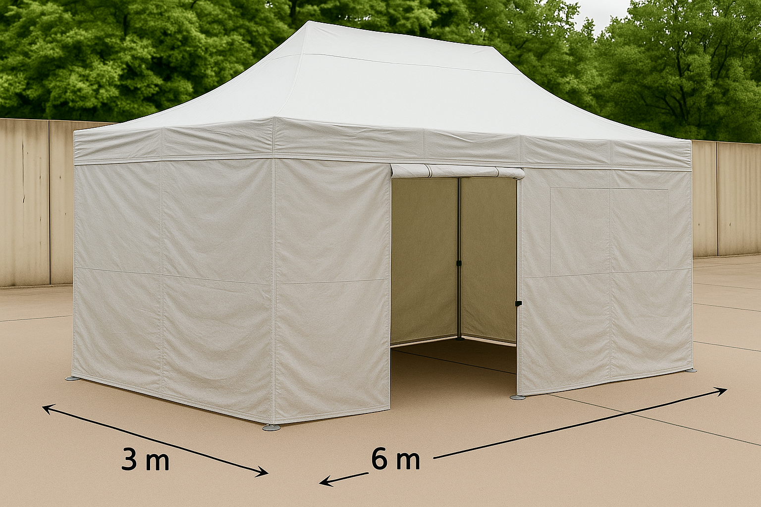 barnum-3x6-aluminium-avec-paroi-gris