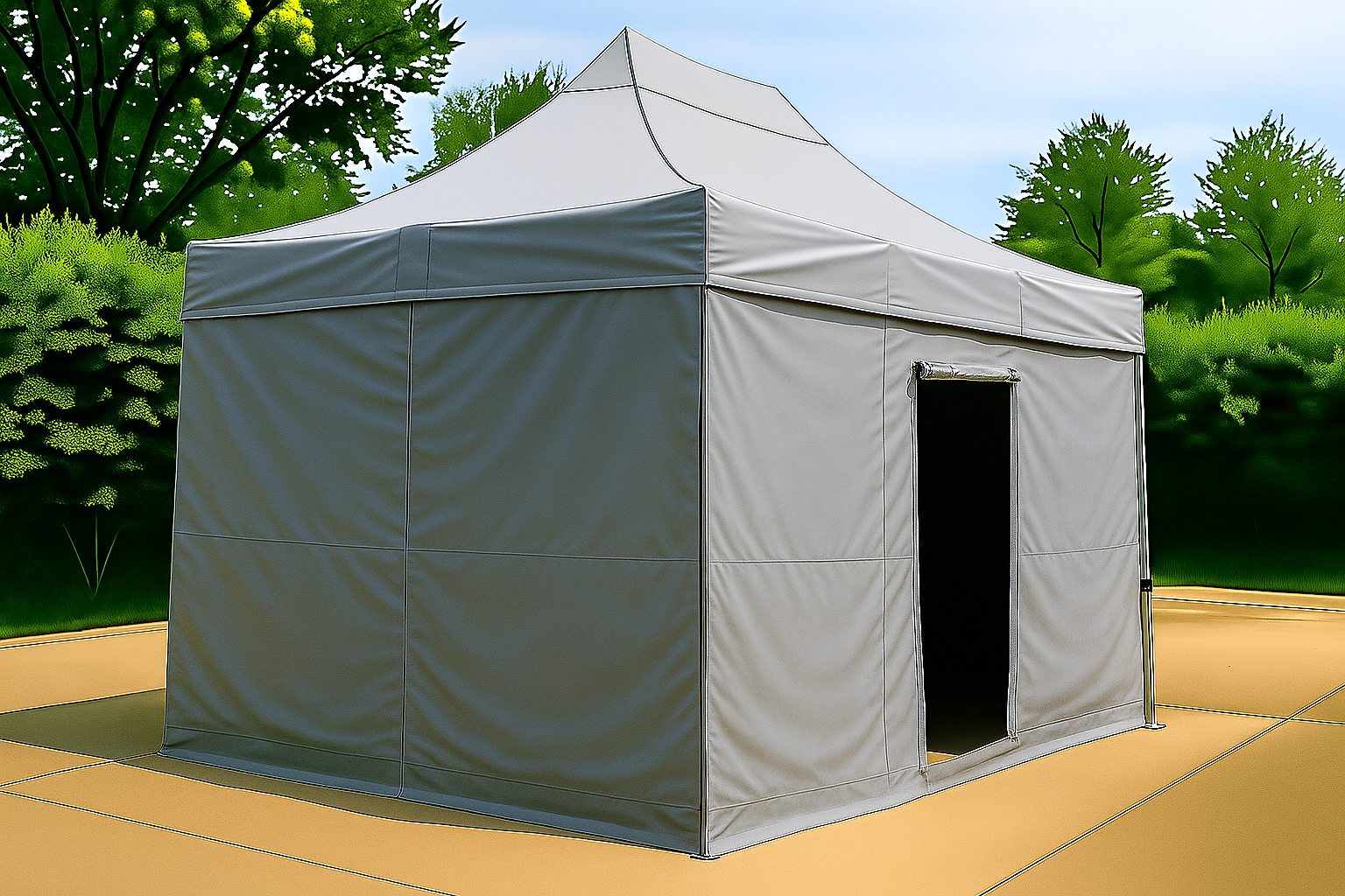 tonnelle-pliante-3x4-5-avec-paroi-gris