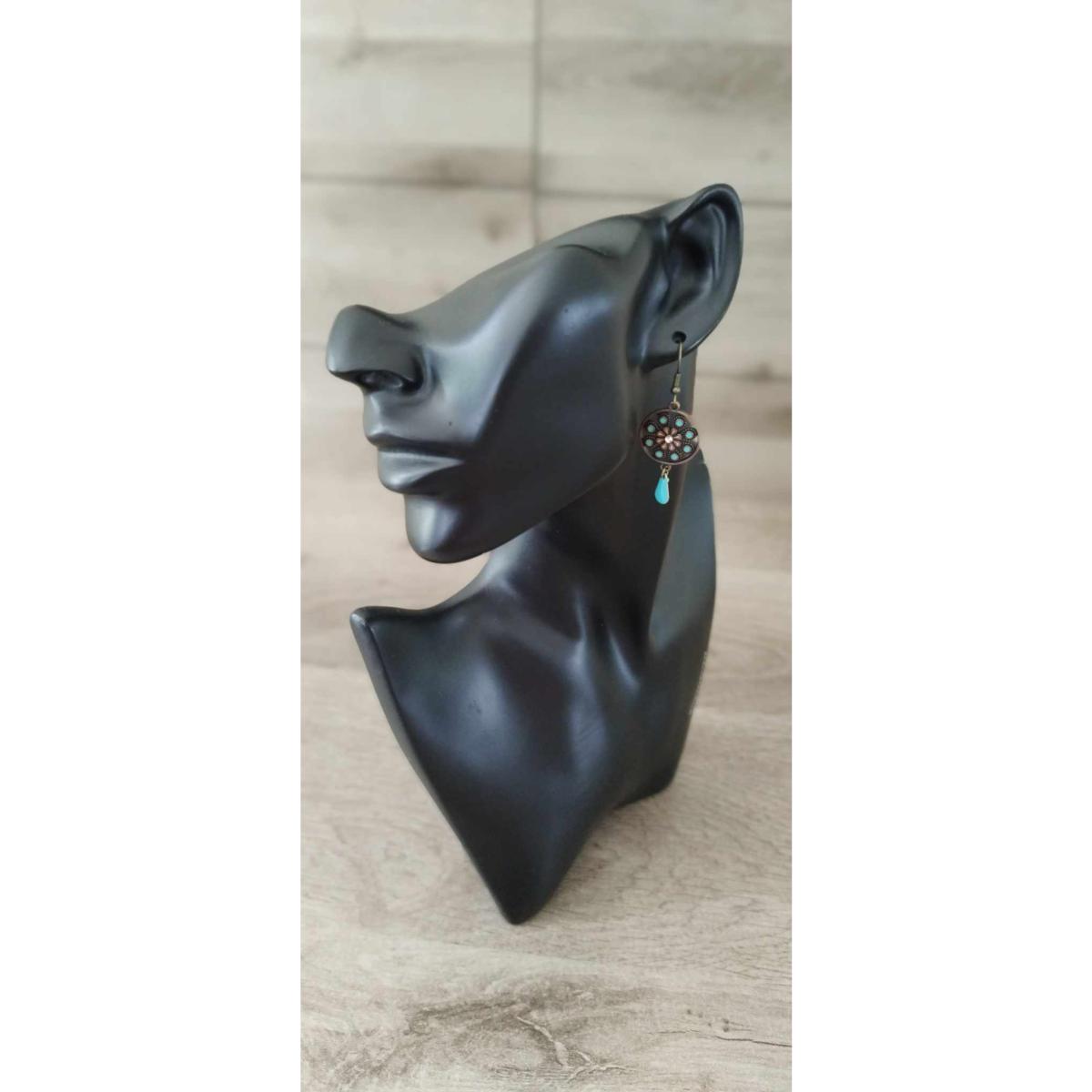 Pendantes-bronze-et-turquoise-Lydia-zoom