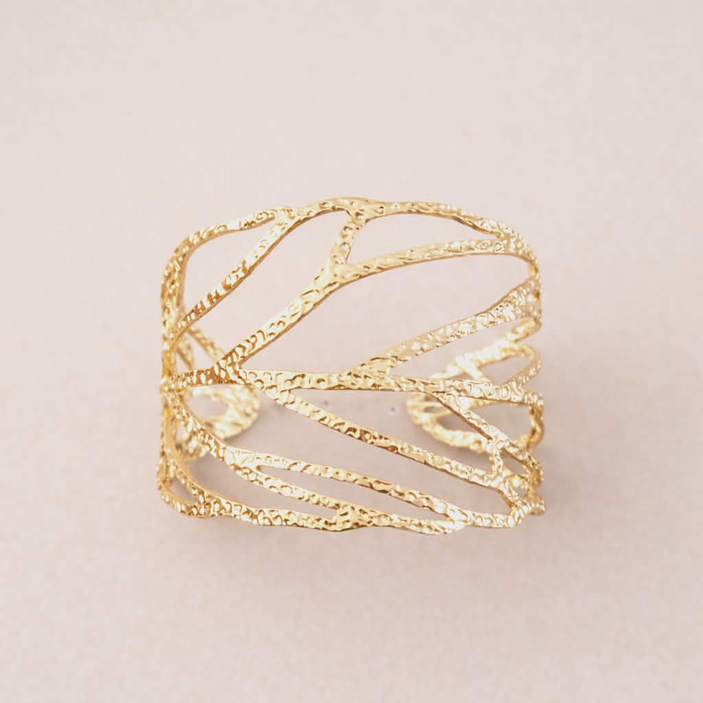 Bracelet doré manchette Adèle