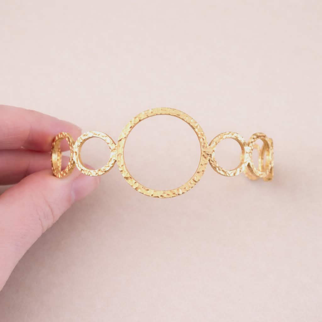 Bracelet doré manchette Agathe
