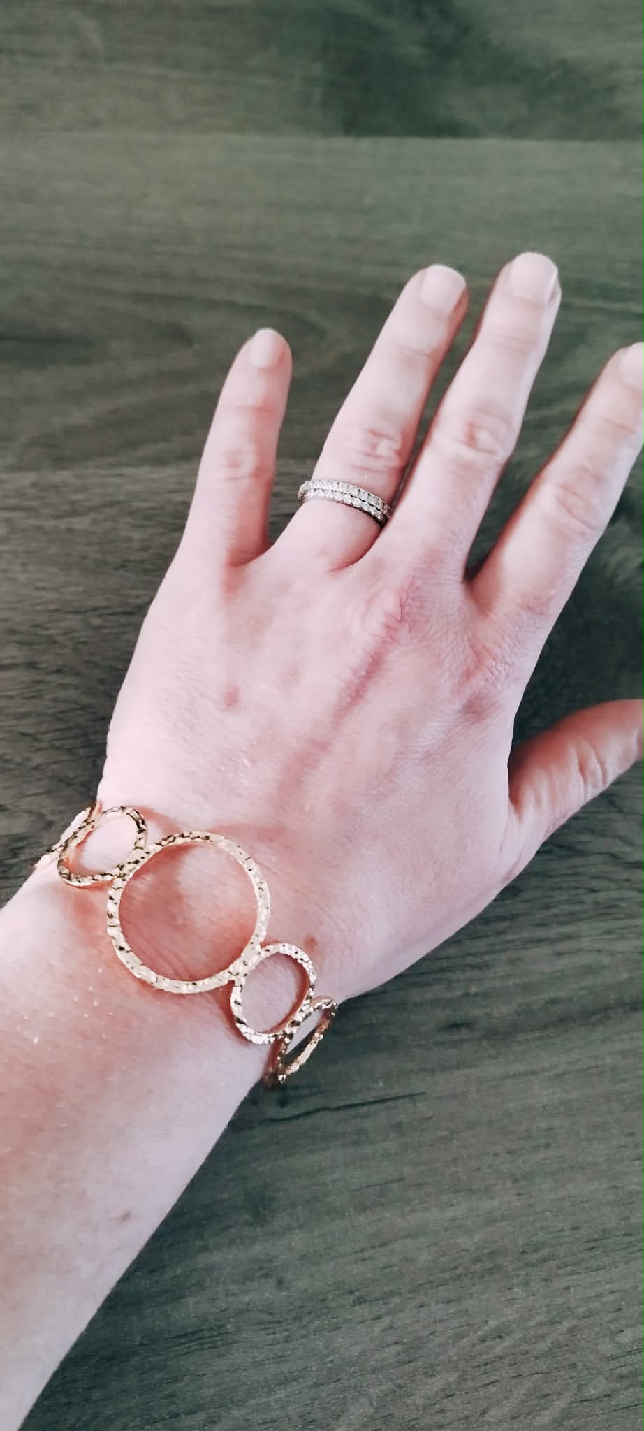 Bracelet doré manchette Agathe 1