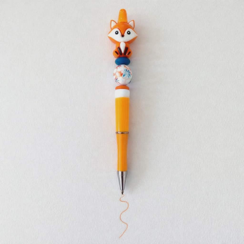 Crayon kawaii Renard orange