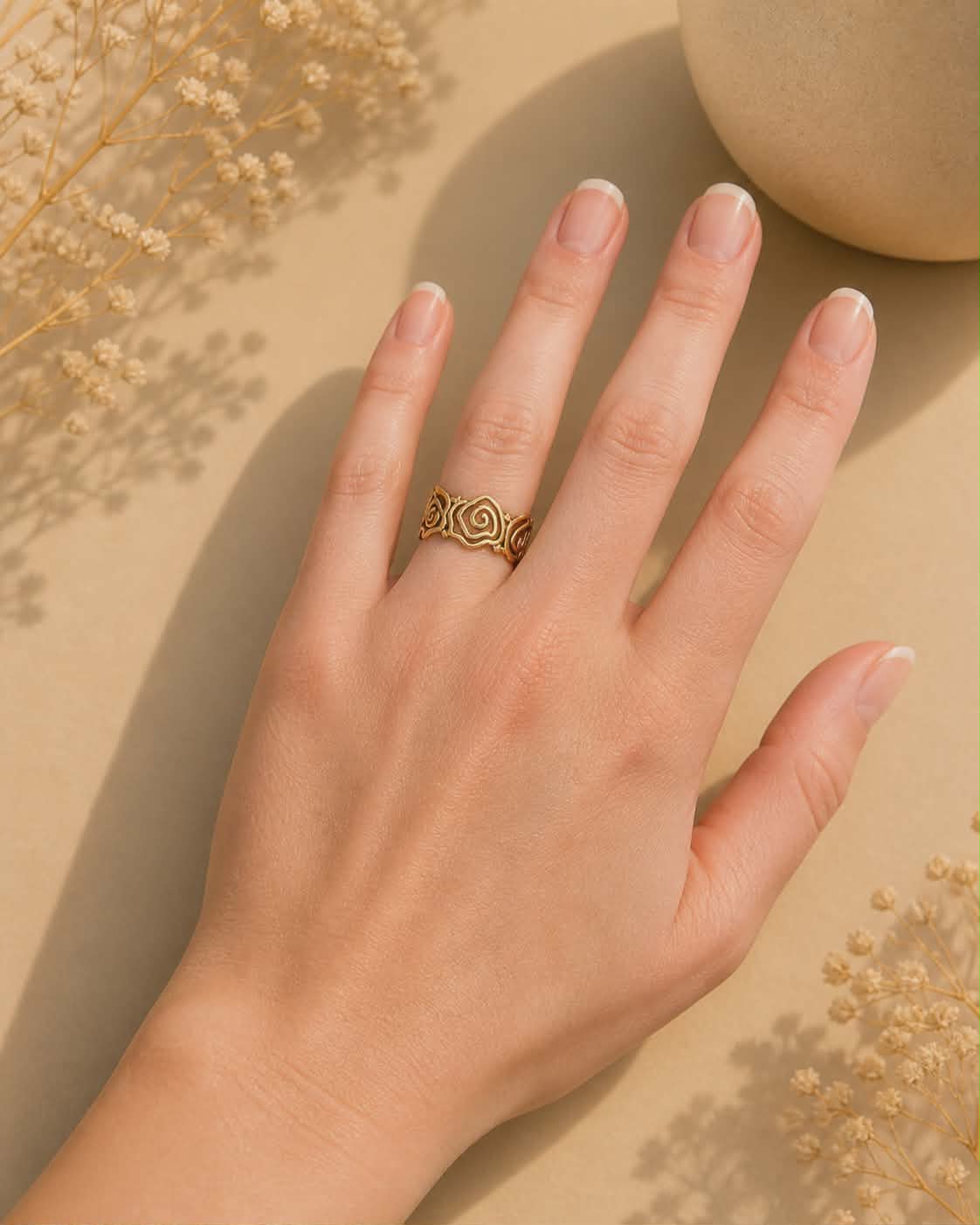 Bague dorée Aya 2