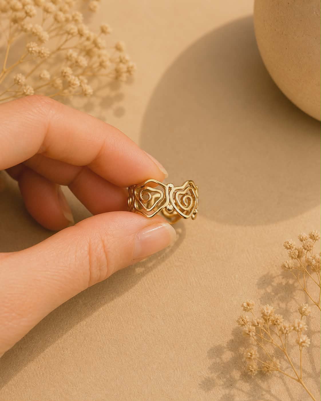 Bague dorée Aya 1