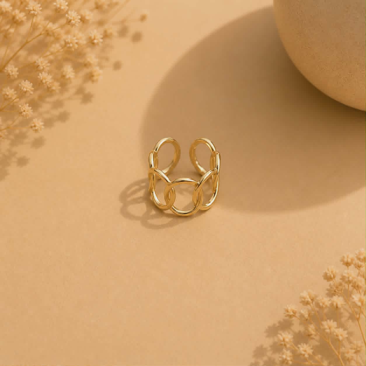 Bague dorée Apolline 1