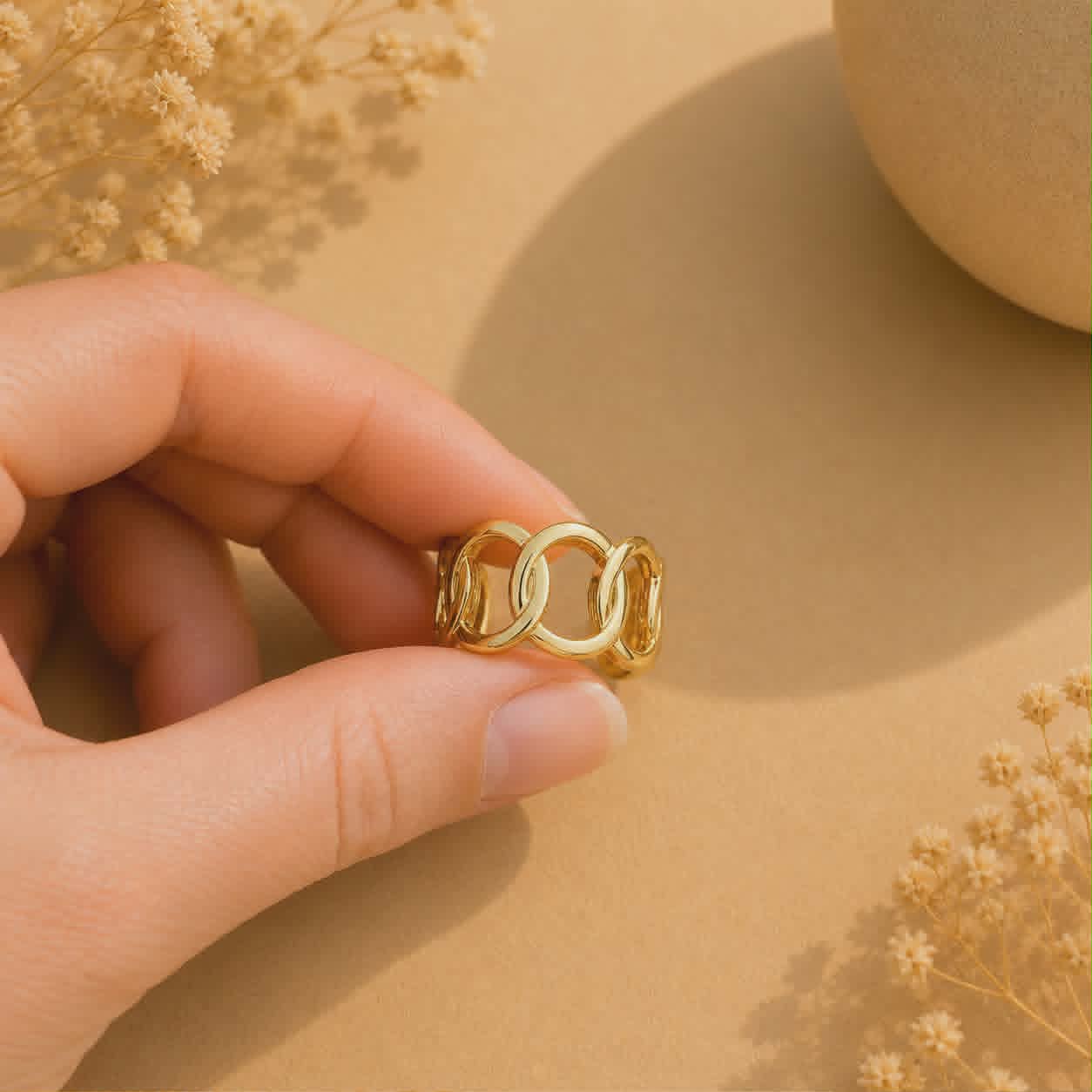 Bague dorée Apolline 2