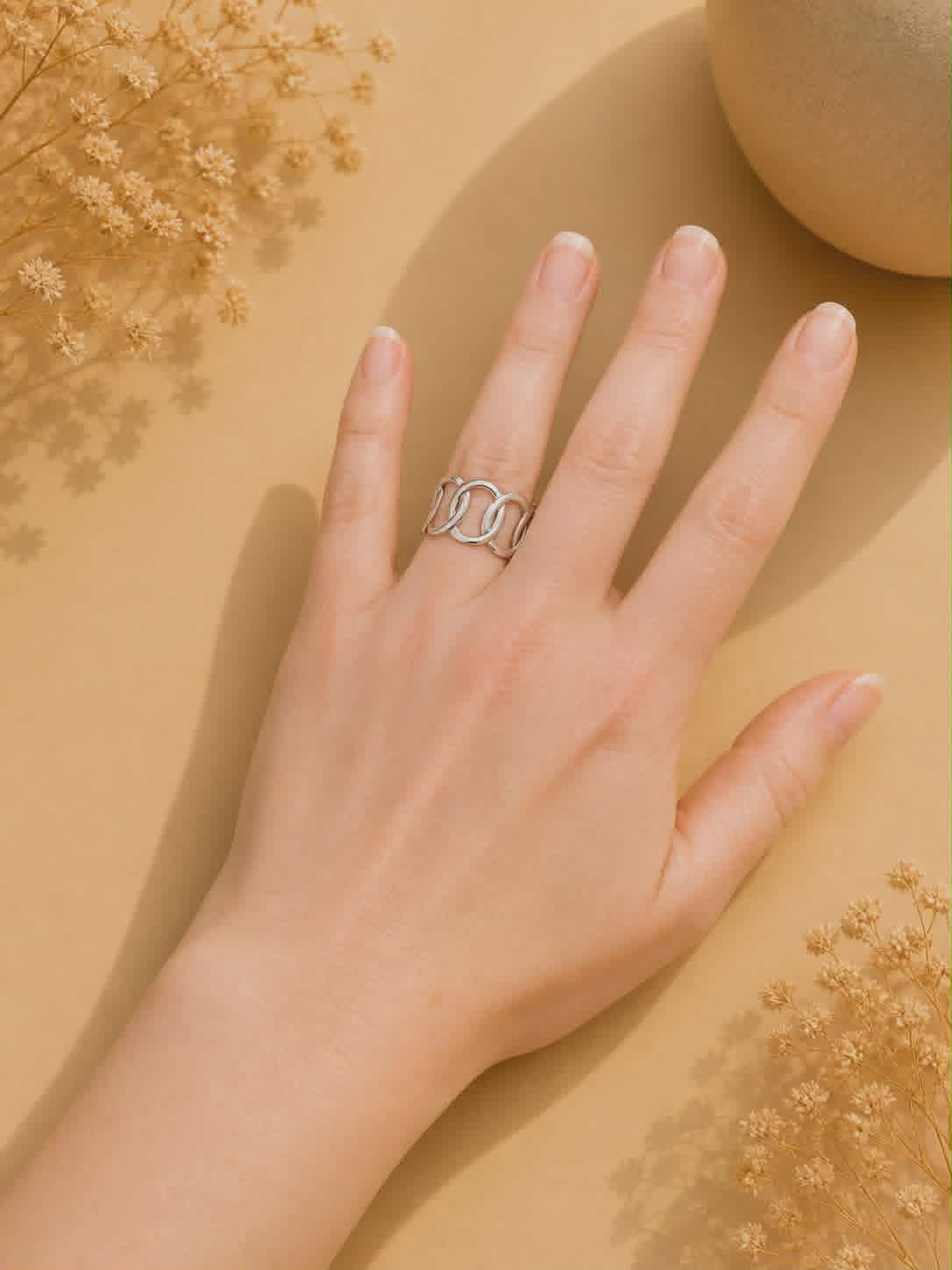 Bague argentée Apolline 2