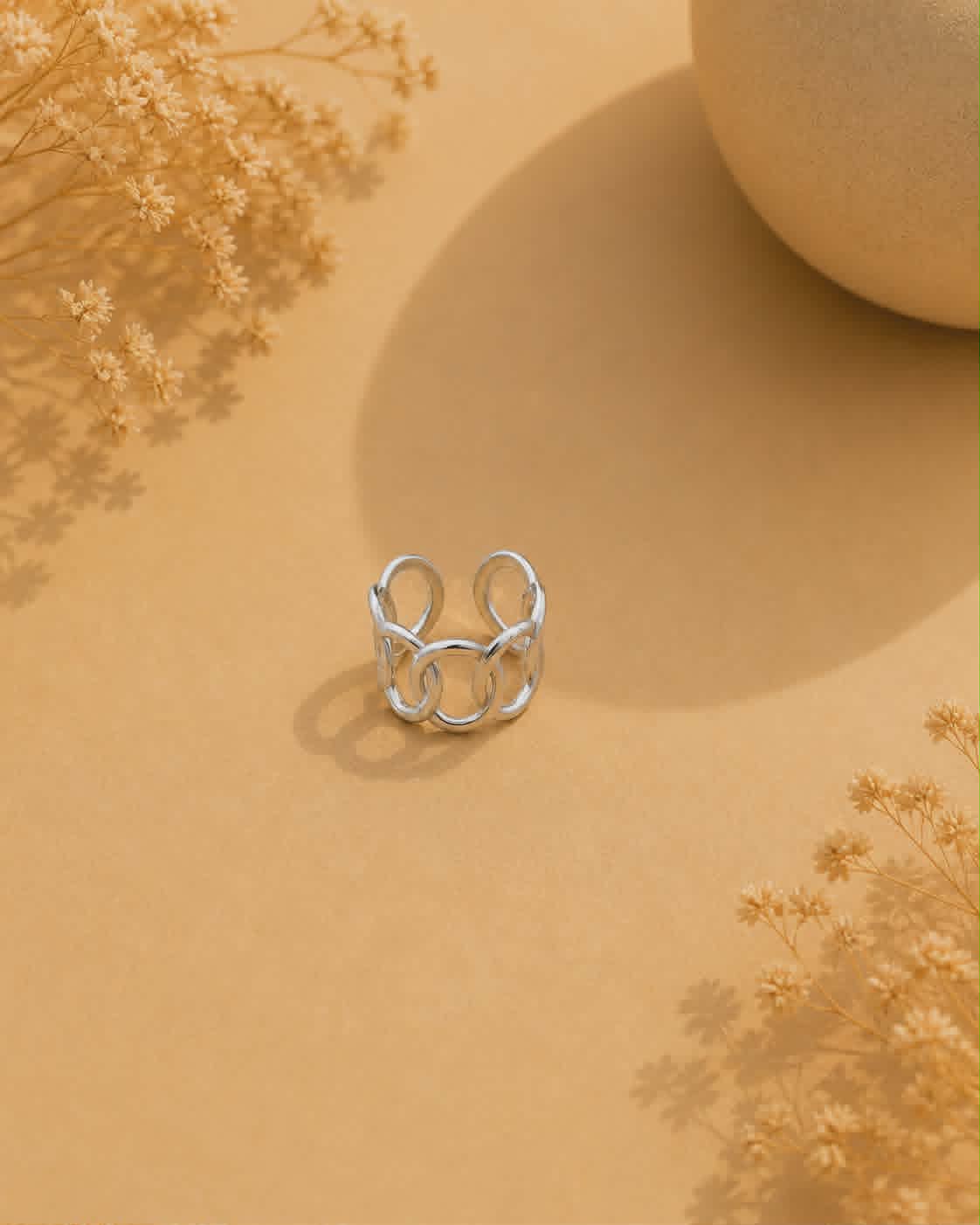 Bague argentée Apolline 1