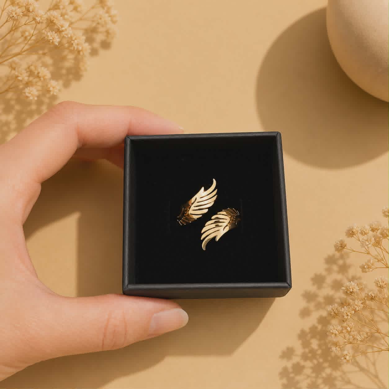 Bague dorée Alya