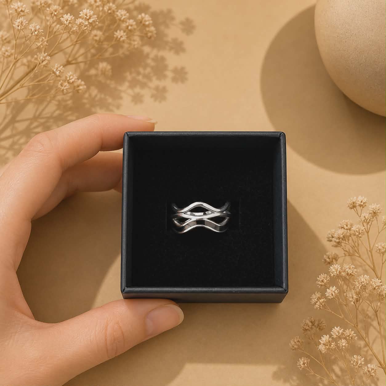 Bague argentée Axelle 1