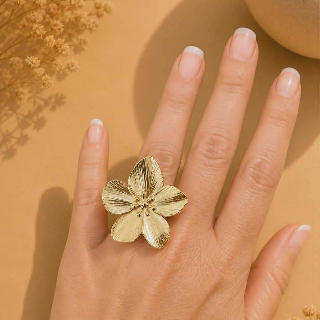 Bague dorée Nour
