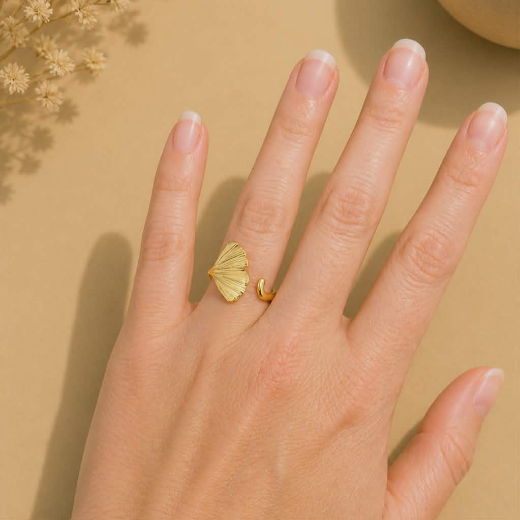 Bague dorée Maddy