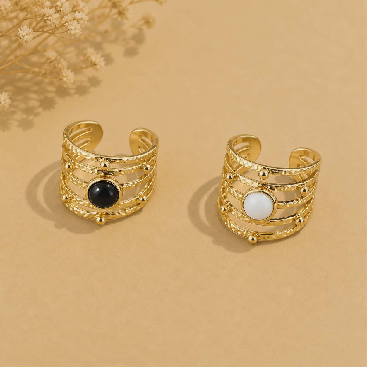 Bague dorée Ysaline 1
