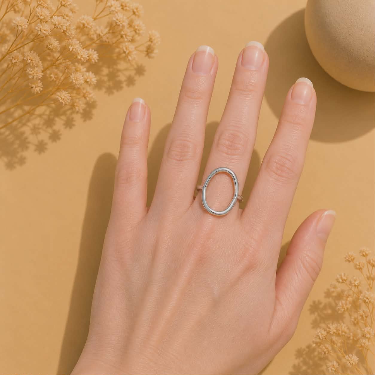 Bague argentée Marlène