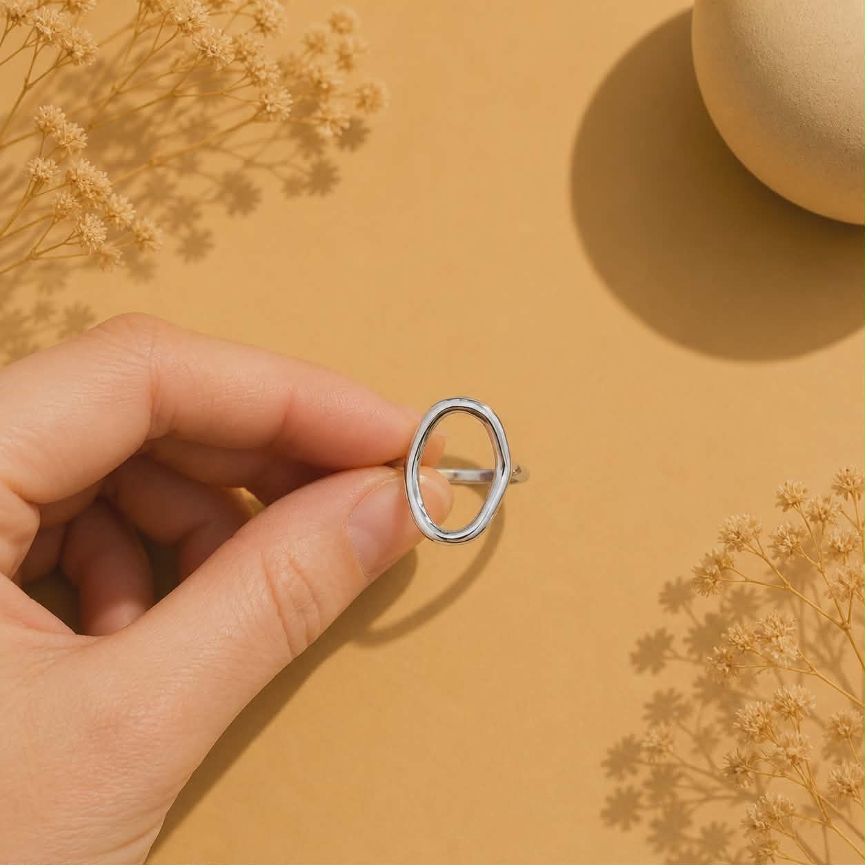 Bague argentée Marlène 1