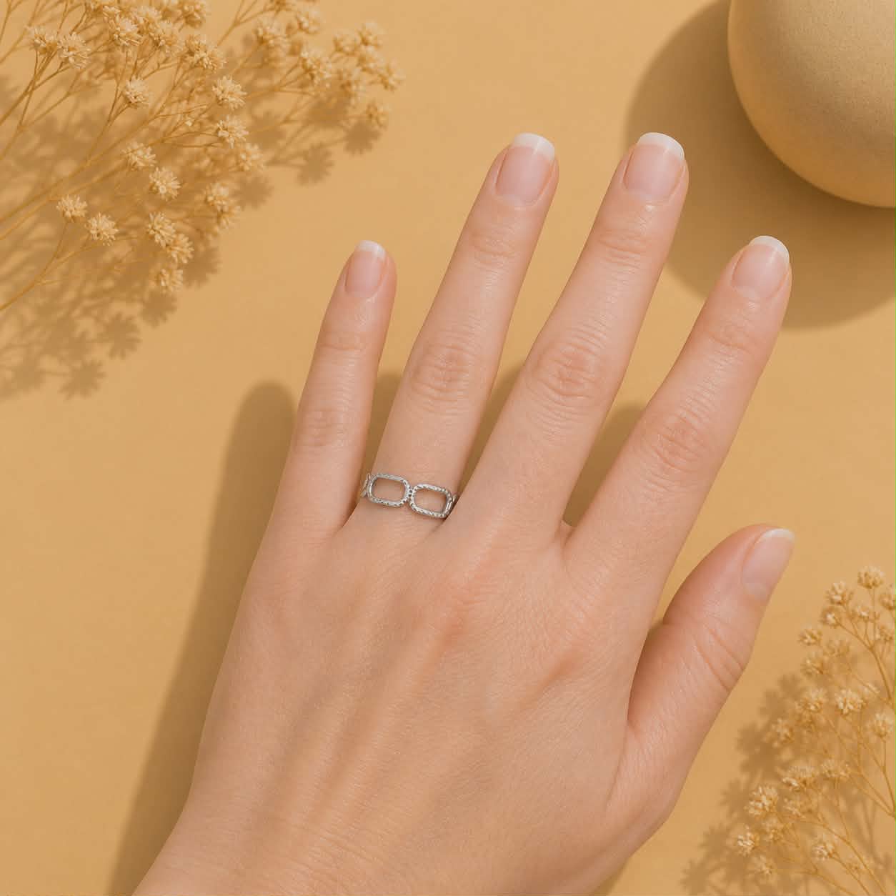 Bague argentée Livia
