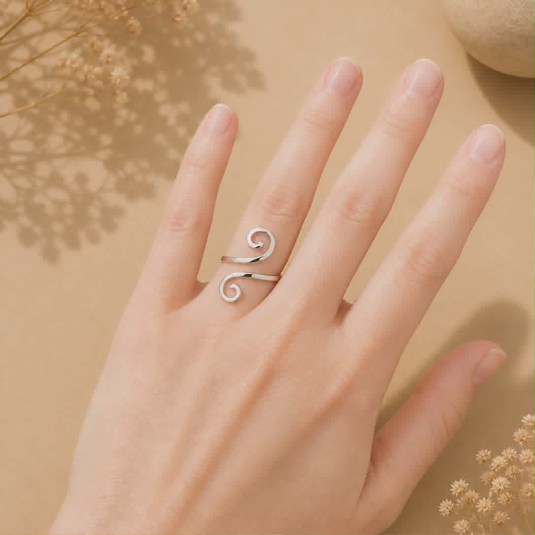 Bague argentée Dalia